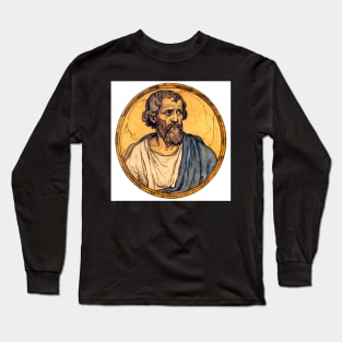 Aristotle Greek drawing Long Sleeve T-Shirt